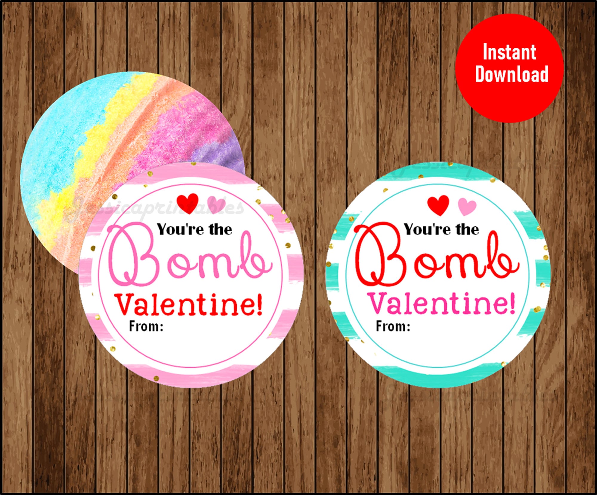 You're the BOMB Valentine Preschool Valentine Printable Etsy