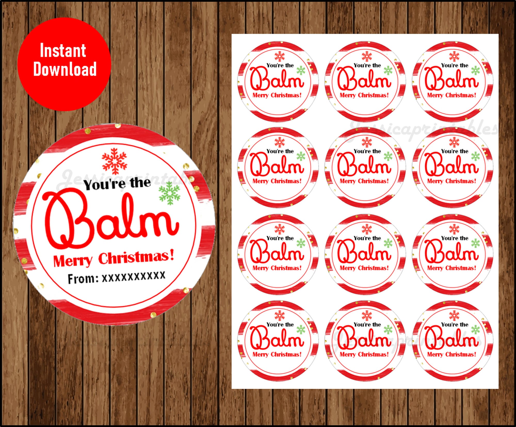 you-re-the-balm-lip-balm-christmas-gift-tags-secret-etsy