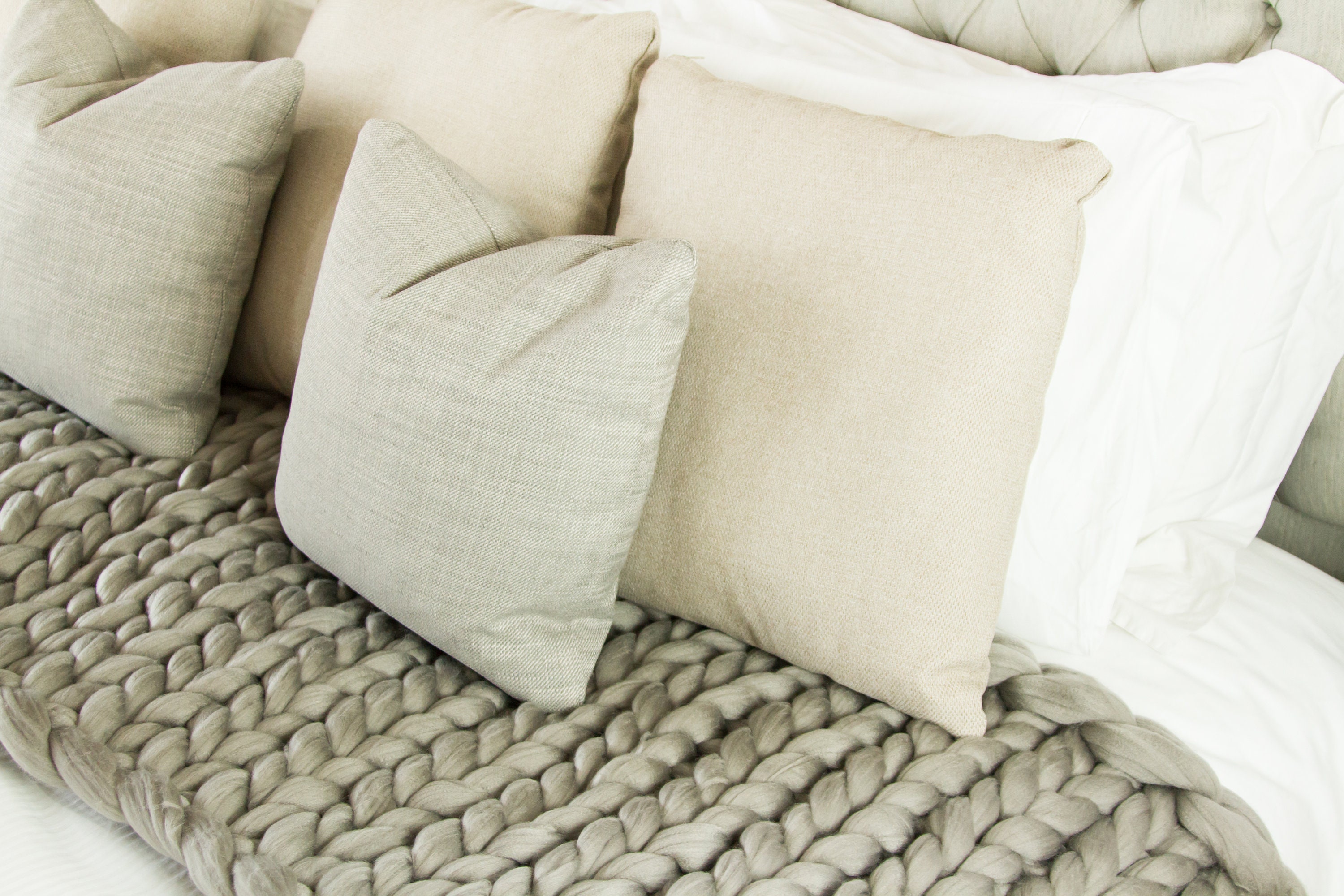 Chunky Merino Wool King Size Bed Runner Etsy