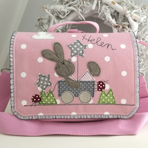 Kindergarten backpack/ kindergarten bag rabbit desired name