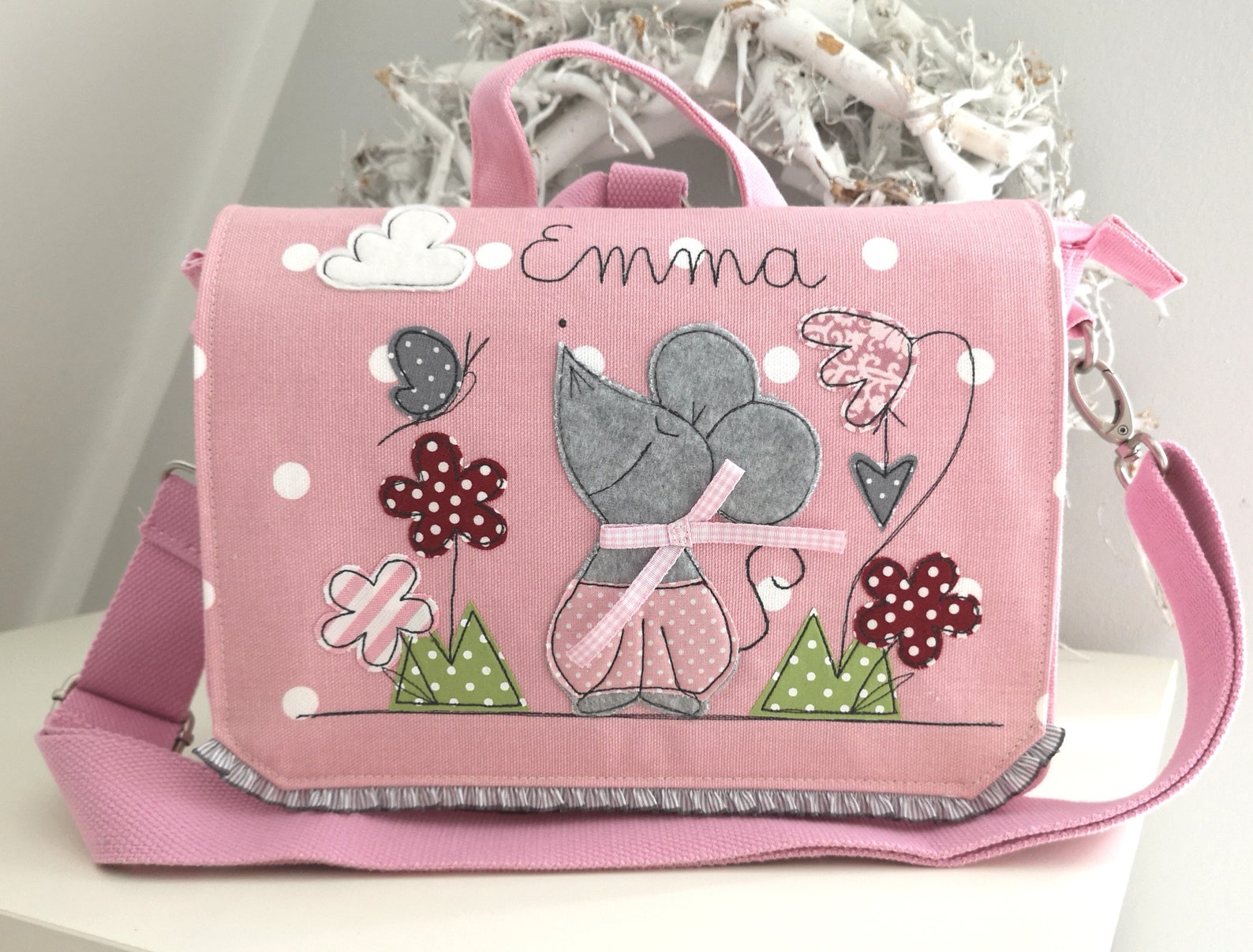  Kindergartenrucksack/ Kindergartentasche Maus - Etsy.de Illustration 