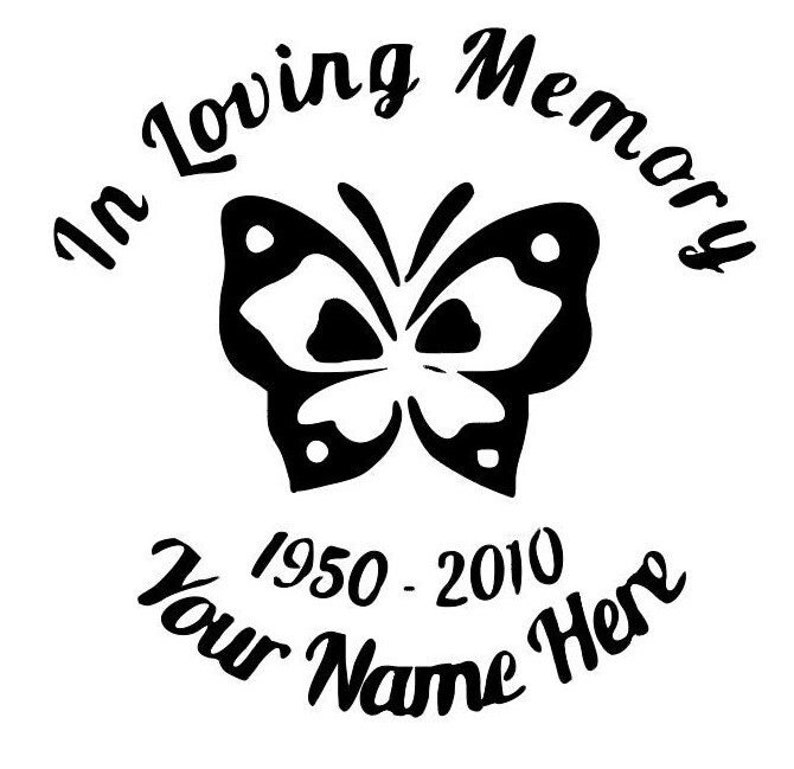 Memorial Decal Lost Loved Ones Decal Etsy