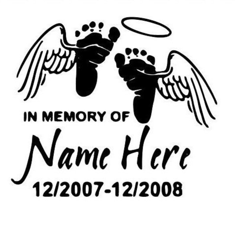 Memorial Decal Lost Loved Ones Decal Etsy