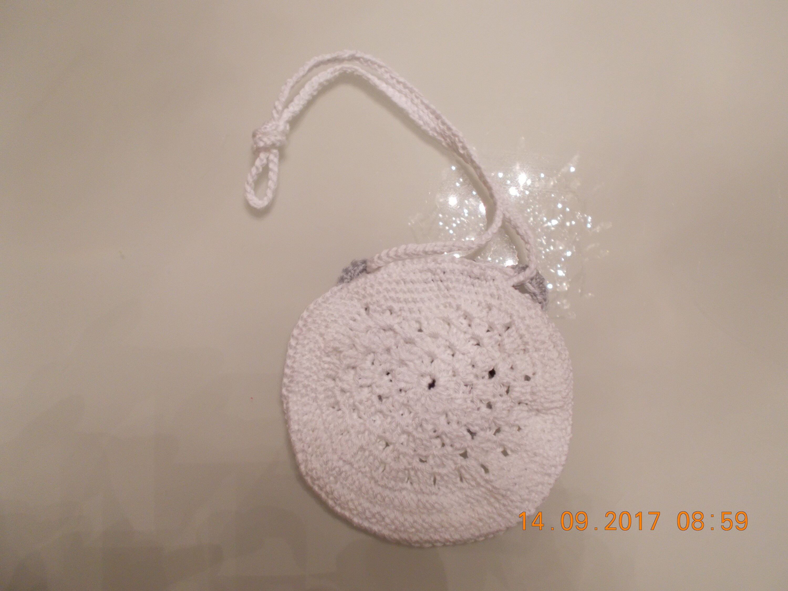 Beautiful Crochet Handbag white Etsy