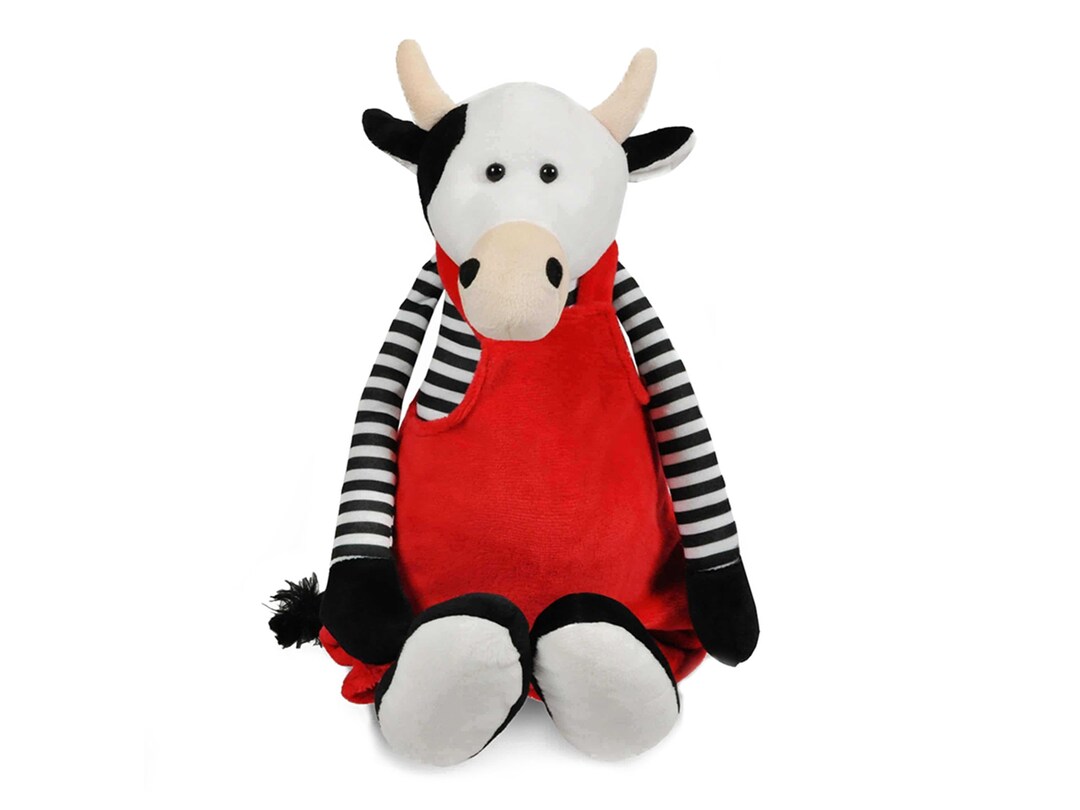 Cuddly Toy With Name Stuffed Animal Cow Gift for Birth Etsy