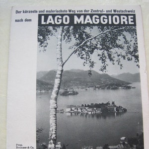 alte karte vom lago maggiore Bild 1