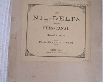 alte karte von 1882 nil delta