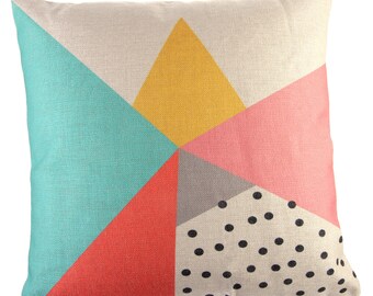 SNYKK cushion with coloured cover incl. filling