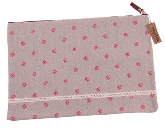 Snykk Tasche Blumen rosa Stiftmappe A4 Schulmappe