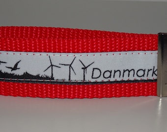 Danmark Skyline Schlüsselband rot Dänemark