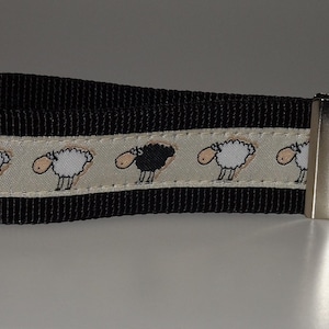 SHEEP lanyard in black black sheep shepherd heath animals nature pasture herd field wool