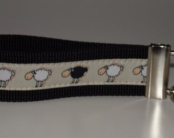 SHEEP lanyard in black black sheep shepherd heath animals nature pasture herd field wool