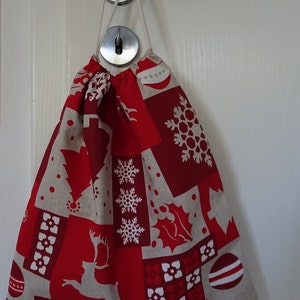 Santa Claus bag, gift bag, fabric bag, gift bag, fabric bag, Christmas bag, Christmas Santa Claus boot, packaging, recycled