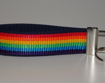 Regenbogenfarben festes Schlüsselband Vielfalt Regenbogen Hoffnung Leben Liebe Solidarität Frieden Toleranz Akzeptanz Sehnsucht bunte Zeit