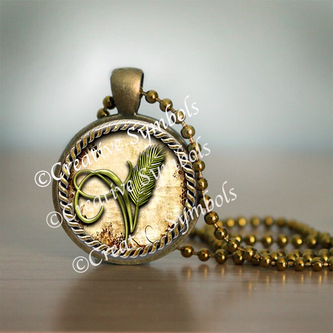 Vegan Symbol Pendant Etsy