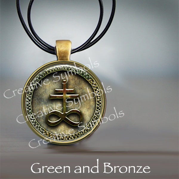 Leviathan Cross Brimstone Sulfur Symbol Pendant in two choices