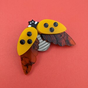 3 Colours PRE ORDER Ladybird Pendant, red ladybug, insect, beetle, laser cut, gift image 5