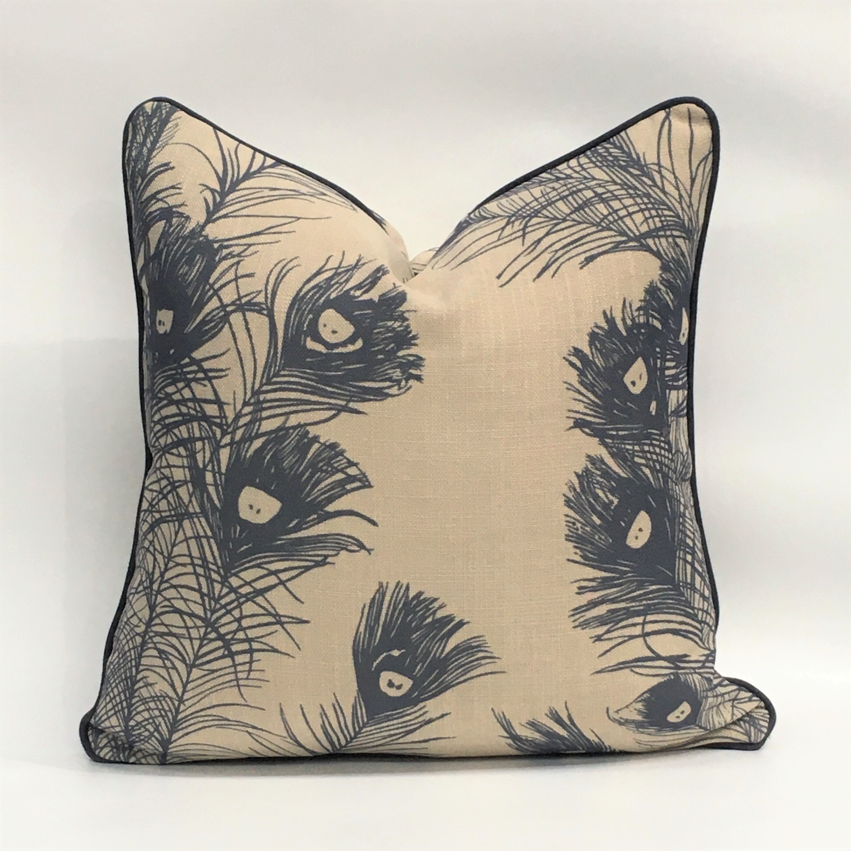 Florence Broadhurst's Peacock Feathers Print Fabric Col Etsy