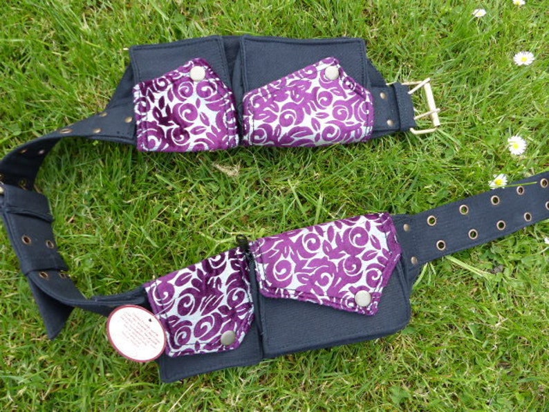 Hawanja de ceinture 4 sac noir/violet image 3