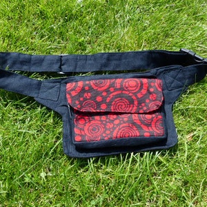 Hawanja ceinture sac noir/rouge image 1