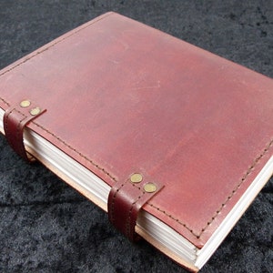 Hawanja leather with gemstone, brown image 3