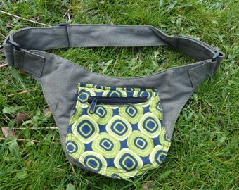 Hawanja Belt Bag Green patterned