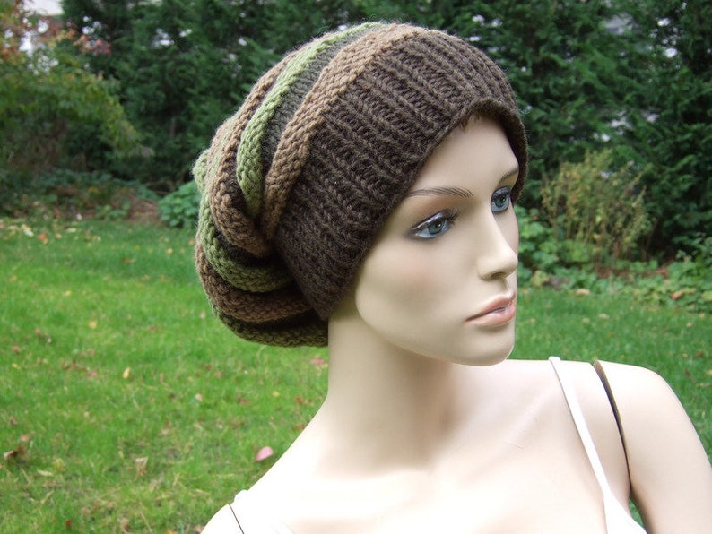 Hawanja bonnet en laine beanie vert image 3