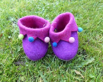 Hawanja baby felt shoes 18/19 Purple