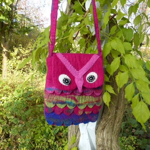 Hawanja Felt bag Owl Pink image 2