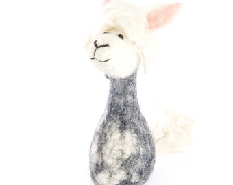 Hawanja felt egg warmer alpaca grey/white