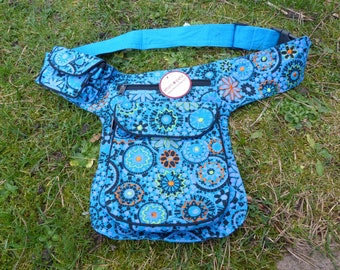 Sac de ceinture Hawanja bleu à motifs M ou L