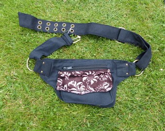 Rose de noir/aubergin Hawanja ceinture sac '