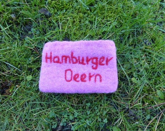 Hawanja kl. Filzbörse pink Hamburger Deern