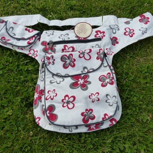 Hawanja belt bag white with flower L image 2