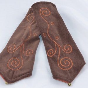 Hawanja Niki-réchauds avec motif spirale, Brown image 2