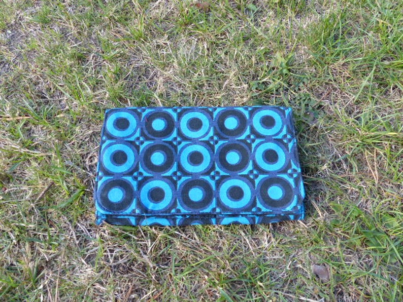 Hawanja Purse Blueblack patterned