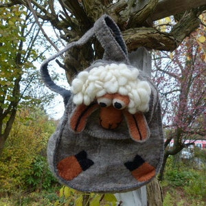 Hawanja Kids felt Backpack sheep image 3