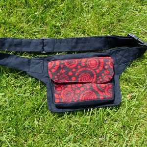 Hawanja ceinture sac noir/rouge image 2