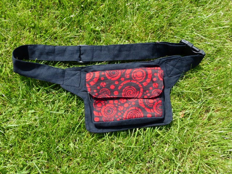 Hawanja ceinture sac noir/rouge image 2