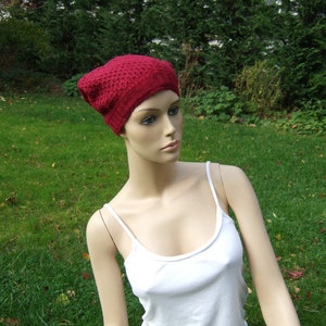 Hawanja chapeau de laine magenta Beanie image 1