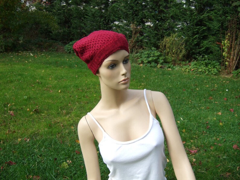 Hawanja chapeau de laine magenta Beanie image 1