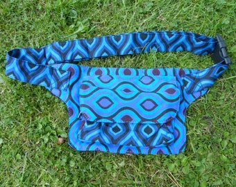 Hawanja Belt bag Blue patterned