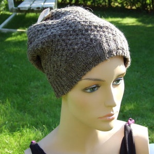 Hawanja chapeau de laine Beanie brun naturel image 3