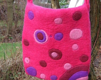 Bulles de sac en feutre-Hawanja rose