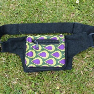 Hawanja kl. Cintura borsa nero/verde/viola immagine 1