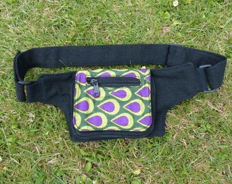 Hawanja KL. Belt bag Black/green/Purple