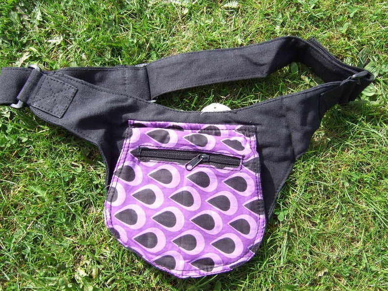 Hawanja ceinture sac noir/violet image 1