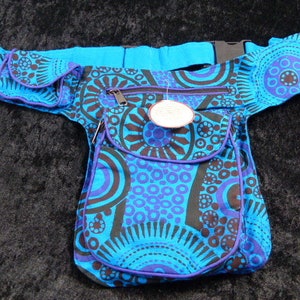 Hawanja Belt bag Blue patterned image 1