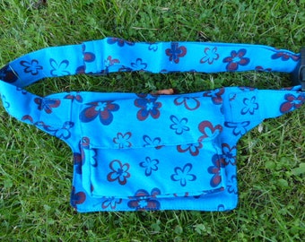 Hawanja Belt bag blue with flowers