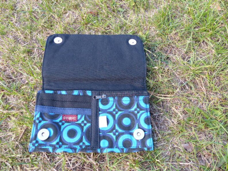 Hawanja Purse Blueblack patterned